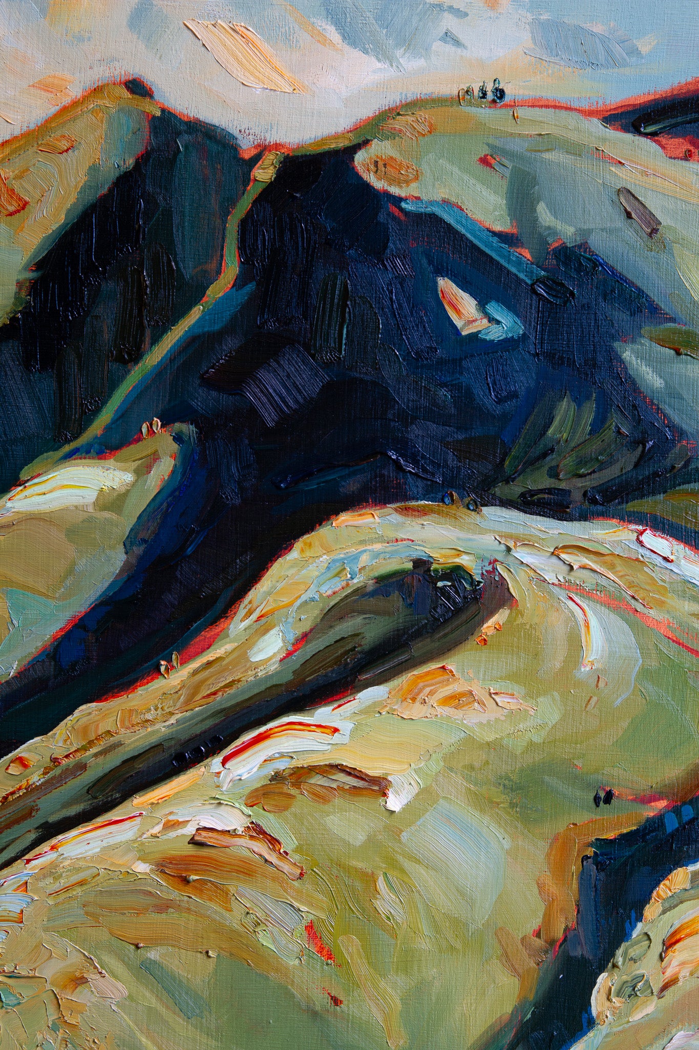 AND ALL RETURNS TO THIS. oil on panel.