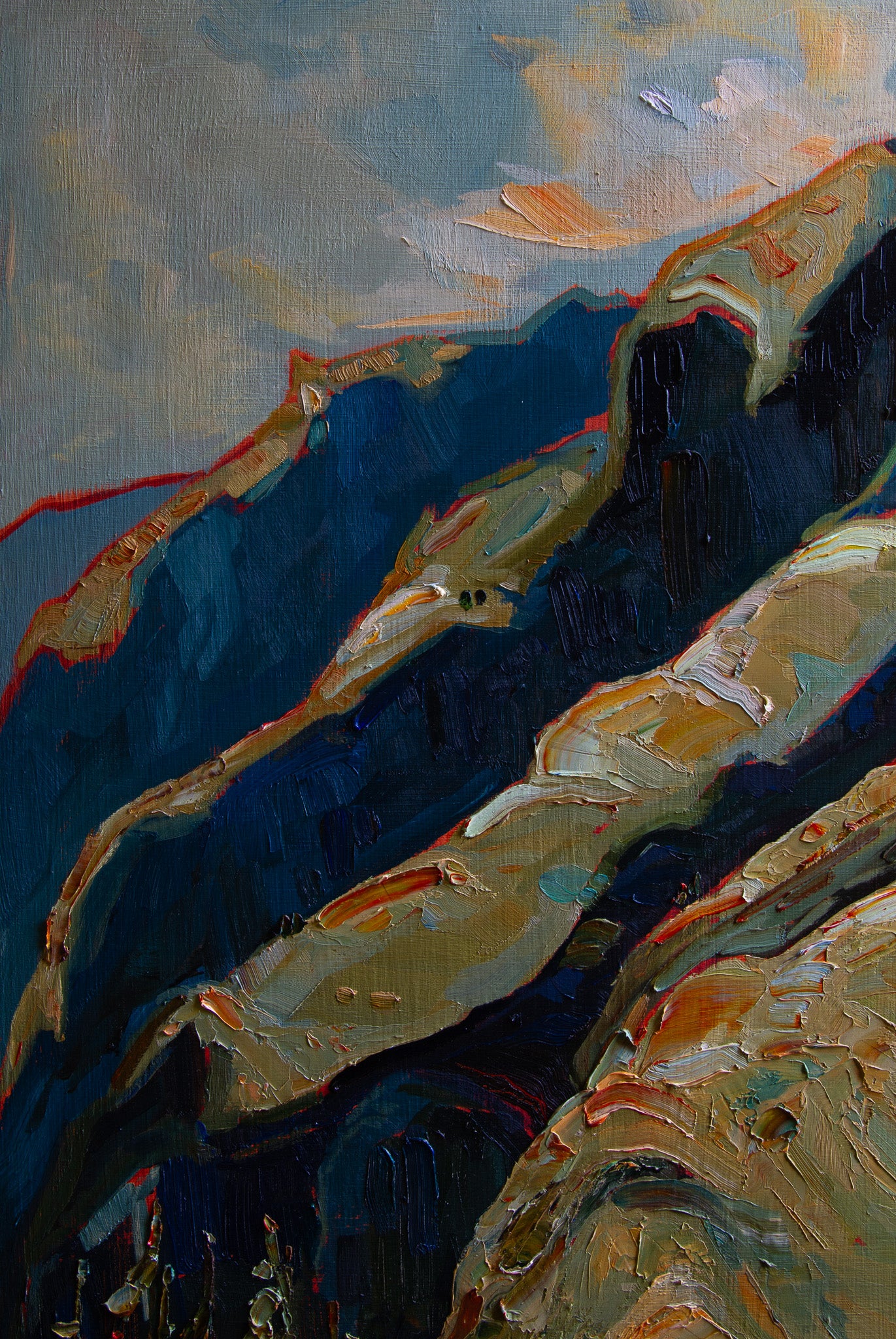 AND ALL RETURNS TO THIS. oil on panel.