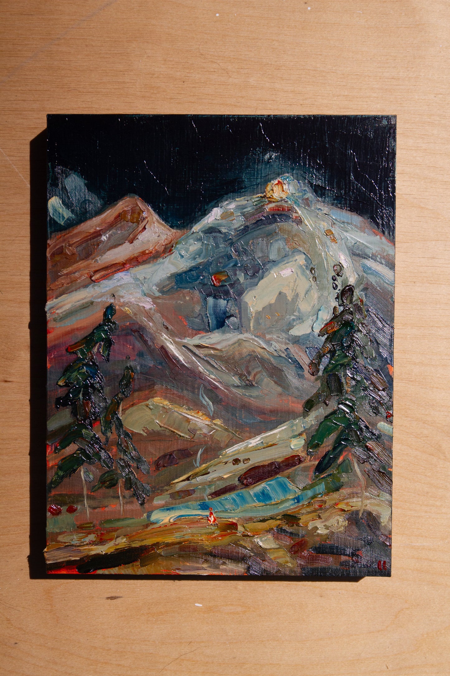 A Whispering Voice. oil on panel.