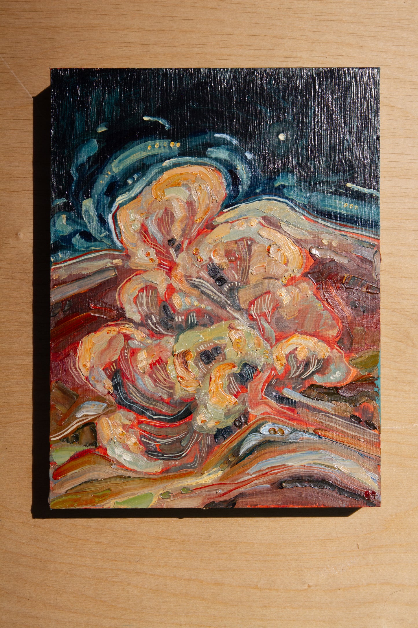 Midnight Rabbit. oil on panel.