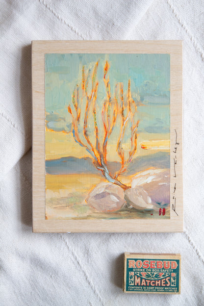 She Will Bear Fruit in Her Time - oil on birch.