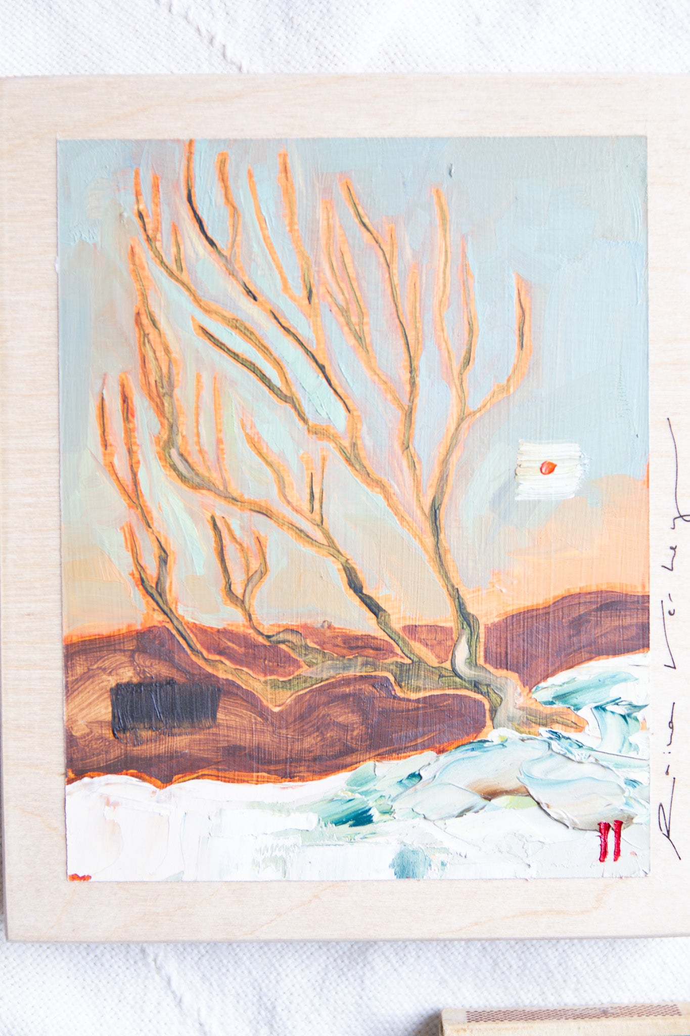 The Strength of Winter - oil on birch.