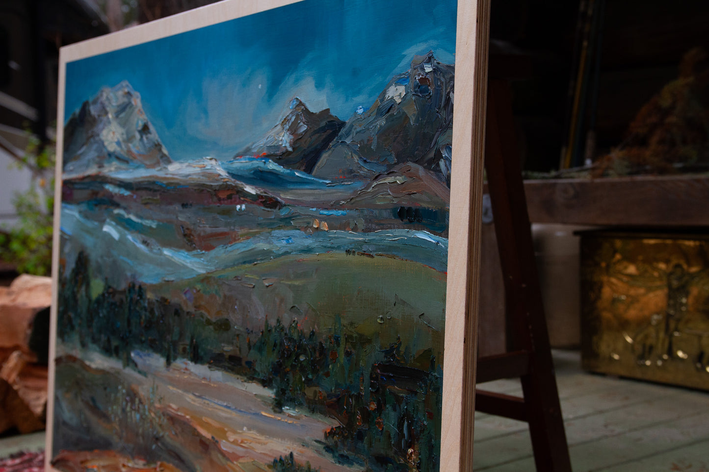 A L O N G S I D E    Y O U  - oil on birch.