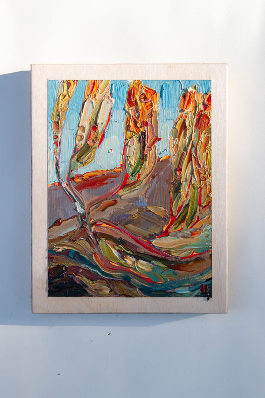 A GENTLE HAND - oil on birch.