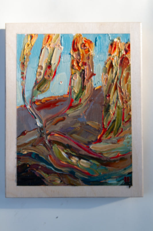A GENTLE HAND - oil on birch.