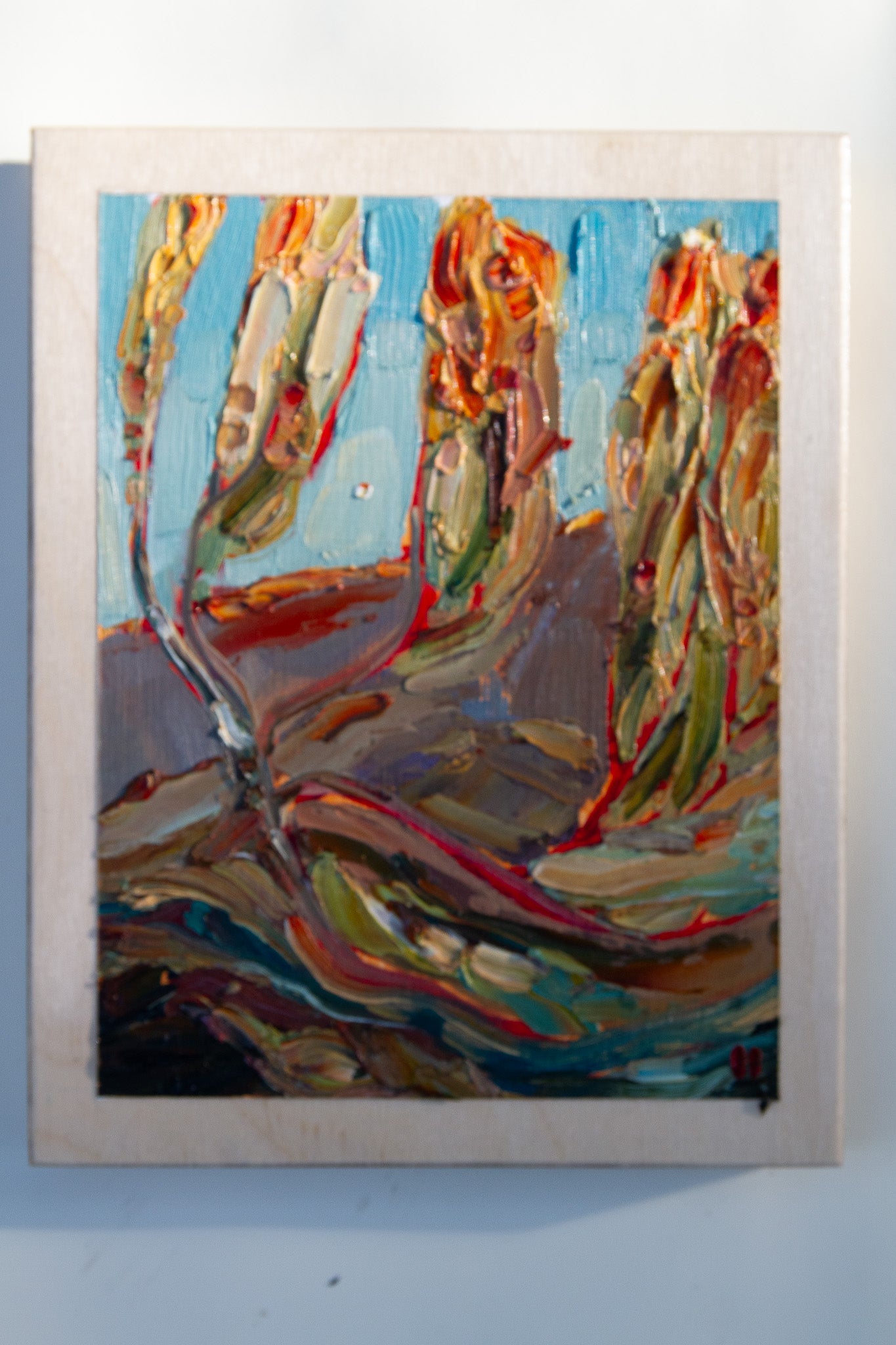 A GENTLE HAND - oil on birch.