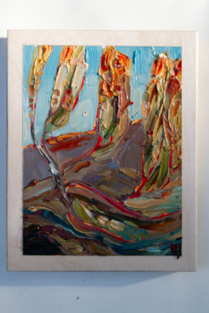 A GENTLE HAND - oil on birch.