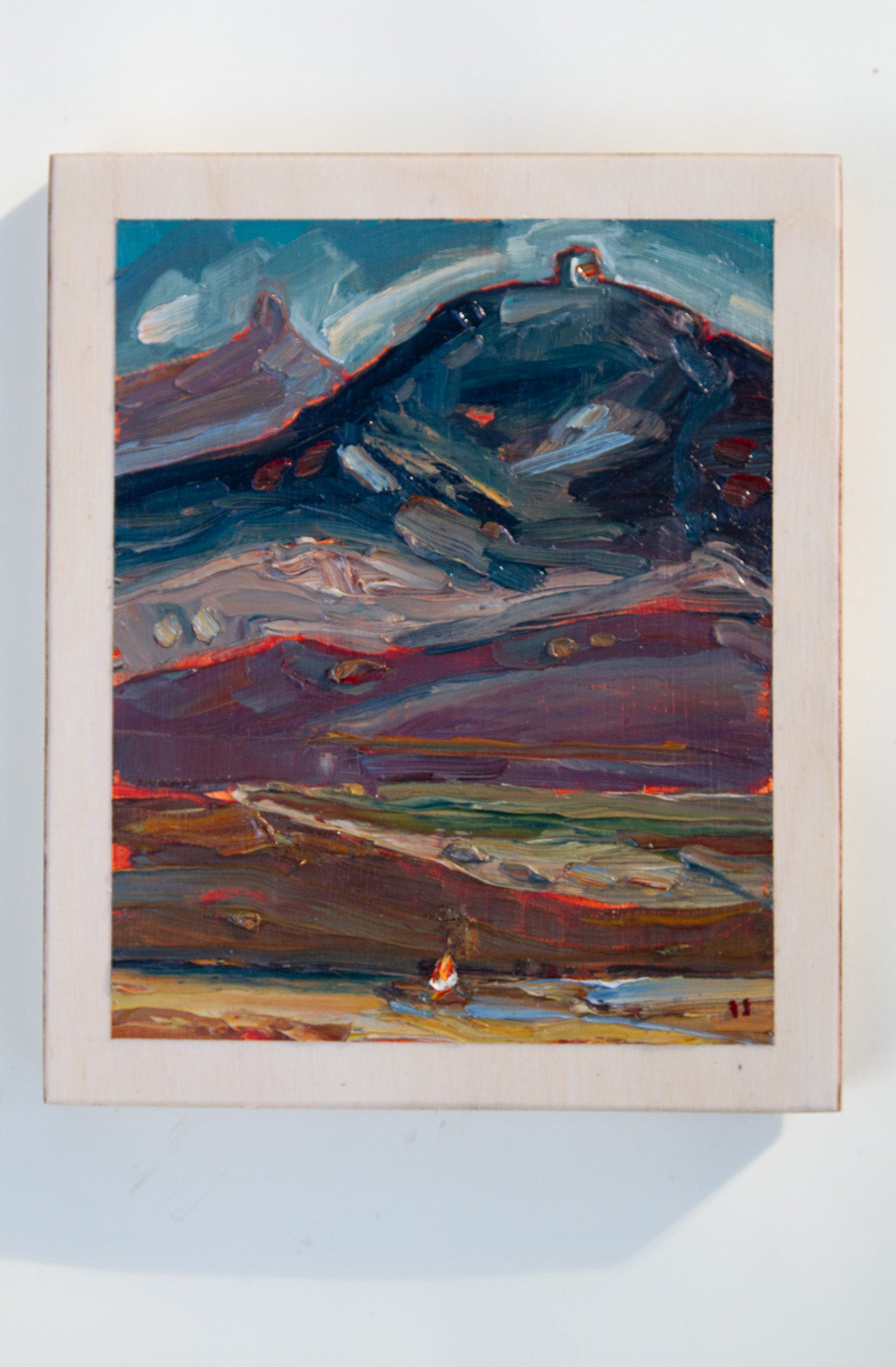 AN ANCIENT PLACE - oil on birch.
