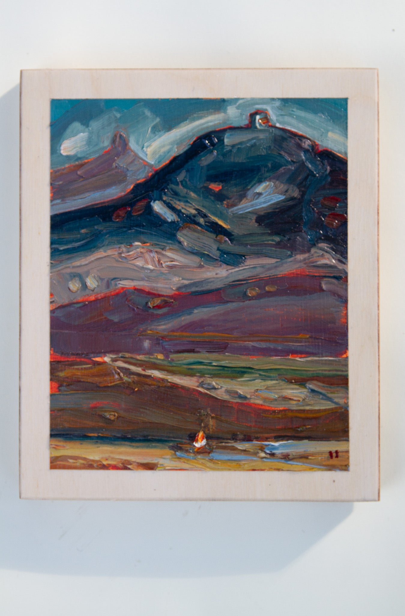 AN ANCIENT PLACE - oil on birch.
