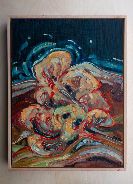 Midnight Rabbit. oil on panel.