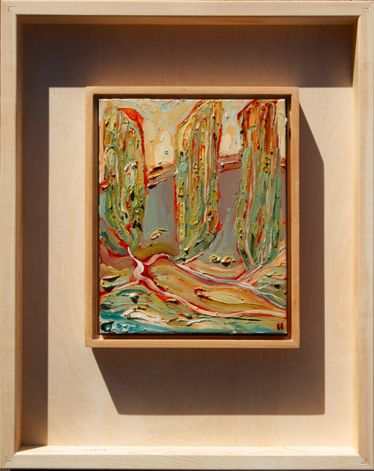 A FRESH START. oil on panel.