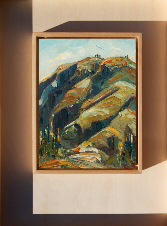 AND ALL RETURNS TO THIS study. oil on panel.