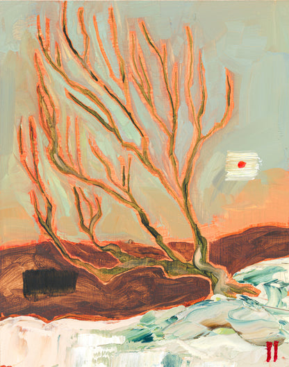 Snowy Sage Brush - Cotton Rag Giclee Print
